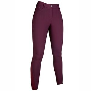 HKM Rich Burgundy Knee Patch Breeches